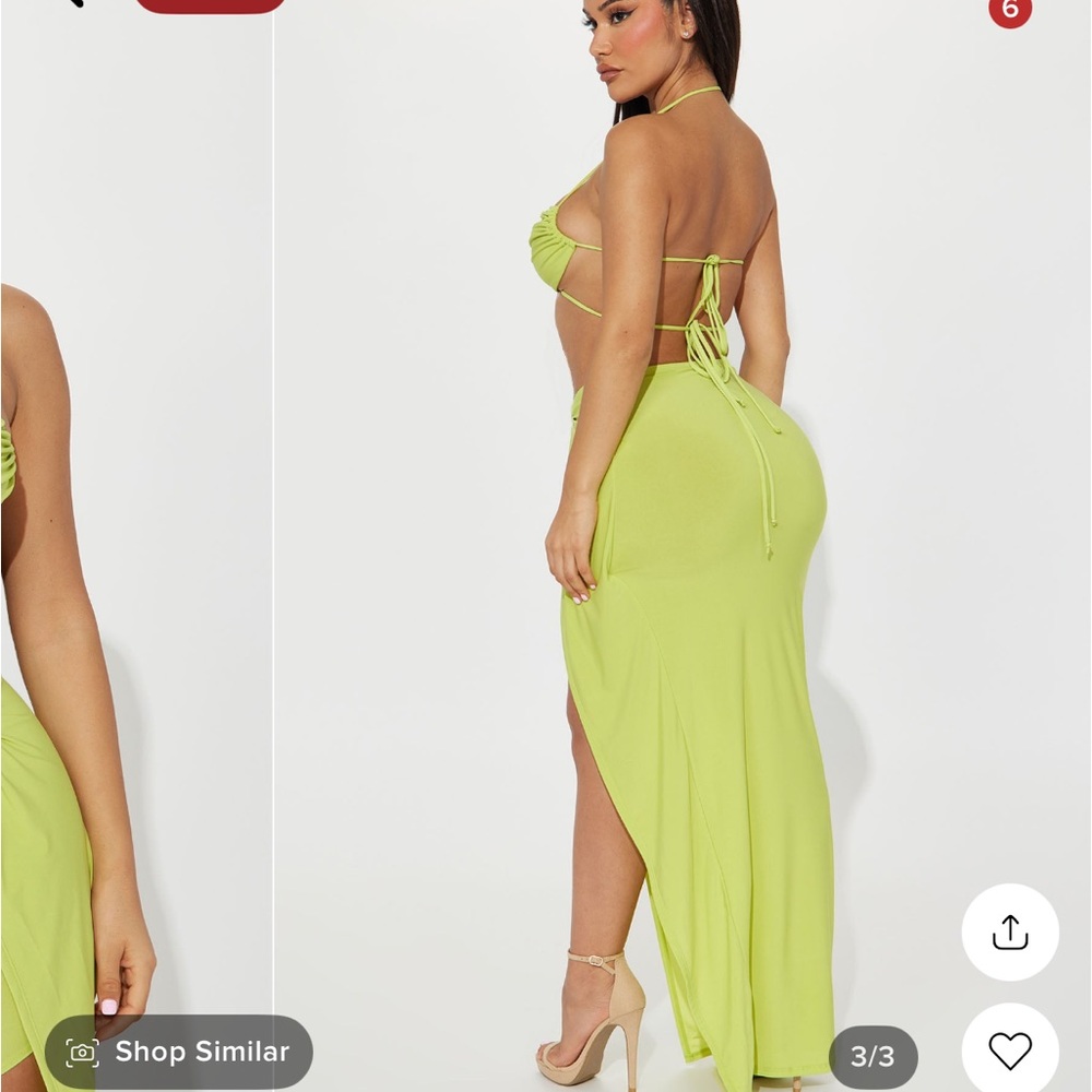 Chartreuse skirt set | oh so sweet skirt set